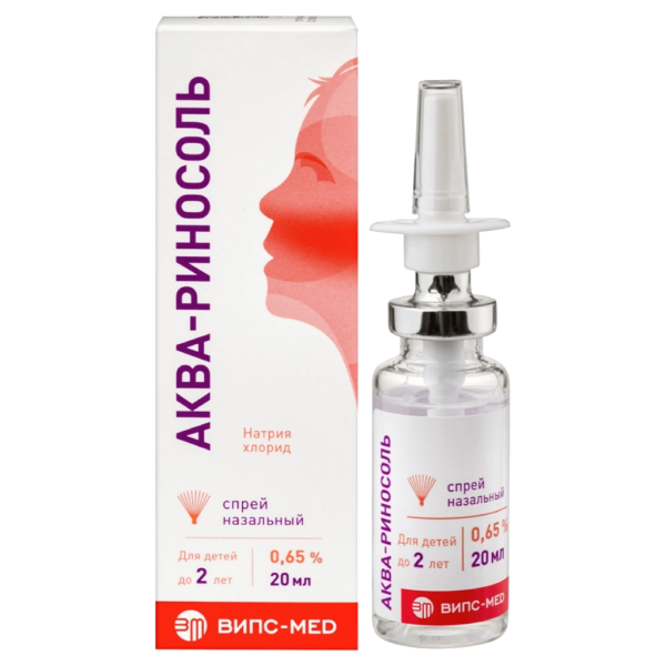 Аква-Риносоль спрей назальный 0,65 % 20 мл 1 шт