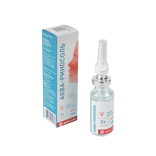 Аква-Риносоль спрей назальный 0,9 % фл 20 мл 1 шт
