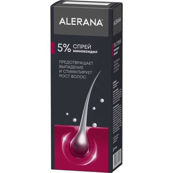 Алерана, спрей для наружного применения 5 % 60 мл 1 шт