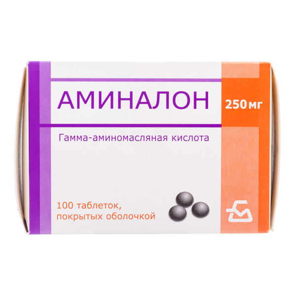 Аминалон таблетки покрытоб 250 мг 100 шт