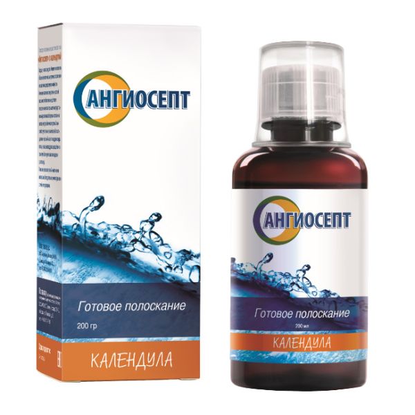 Ангиосепт ополаскиватель с календулой 200 мл 1 шт