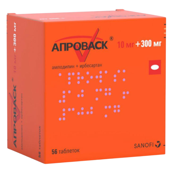 Апроваск таблетки покрытпленоб 10 мг+300 мг 56 шт