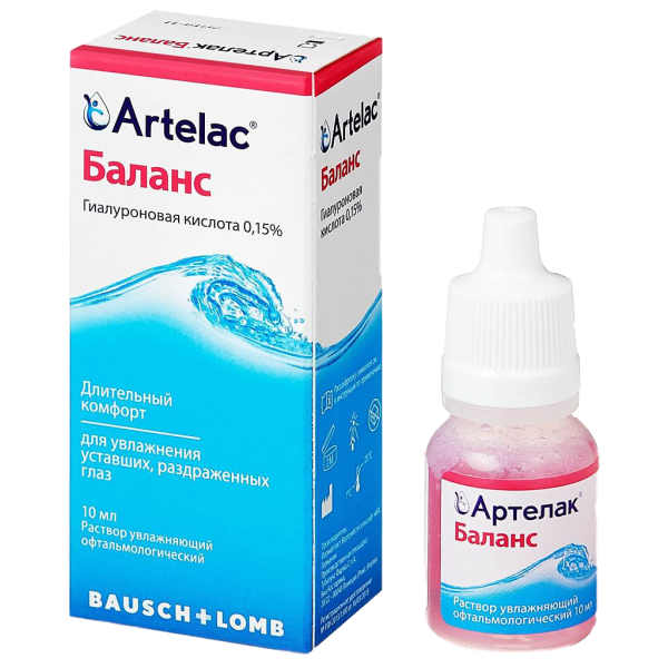 Артелак Баланс раствор офтальмологический увлажняющий 10 мл 1 шт