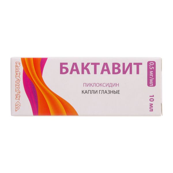 Бактавит капли глазные 0,5 мг/мл 10 мл фл-кап 1 шт