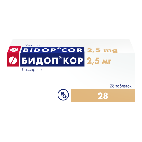 Бидоп Кор таблетки 2,5 мг 28 шт