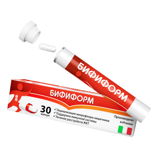 Бифиформ капсулы кишечнорастворимые 30 шт