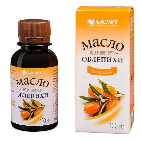 Биолит Облепихи масло фл по 100 мл пластик 1 шт