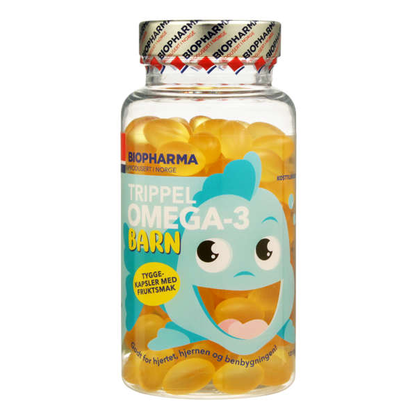 Biopharma Тройная Омега-3/Trippel Omega-3 Barn жевательные капсулы массой 710 мг 120 шт