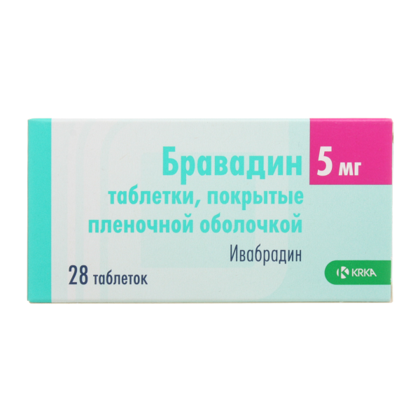 Бравадин таблетки покрытпленоб 5 мг 28 шт