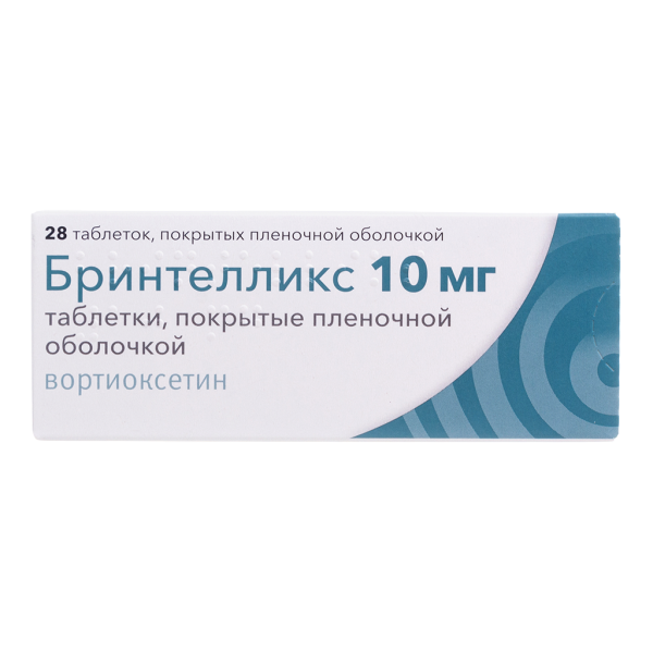 Бринтелликс таблетки покрытпленоб 10 мг 28 шт