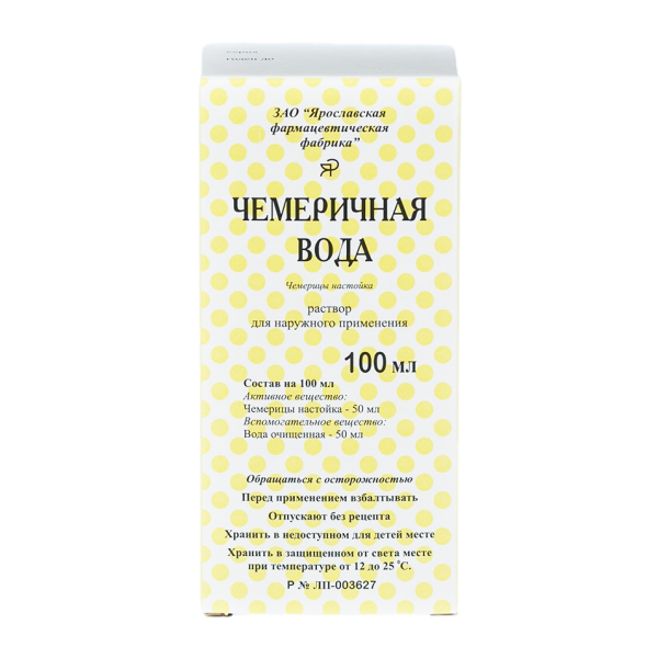 Чемеричная вода раствор для наружного применения 100 мл 1 шт