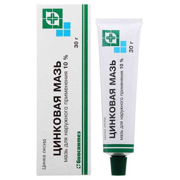 Цинковая мазь для наружного применения 10 % туба 30 г 1 шт