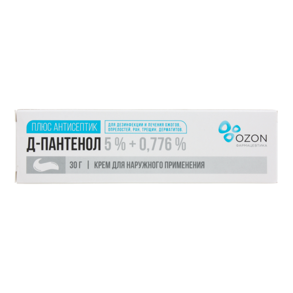 Д-Пантенол плюс крем для наружного применения 5%+0776% 30 г 1 шт