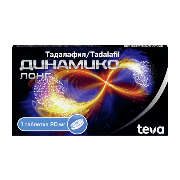Динамико Лонг таблетки покрытпленоб 20 мг 1 шт