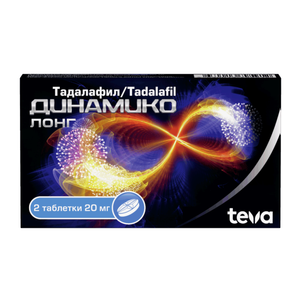 Динамико Лонг таблетки покрытпленоб 20 мг 2 шт