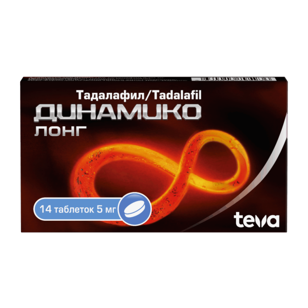 Динамико Лонг таблетки покрытпленоб 5 мг 14 шт