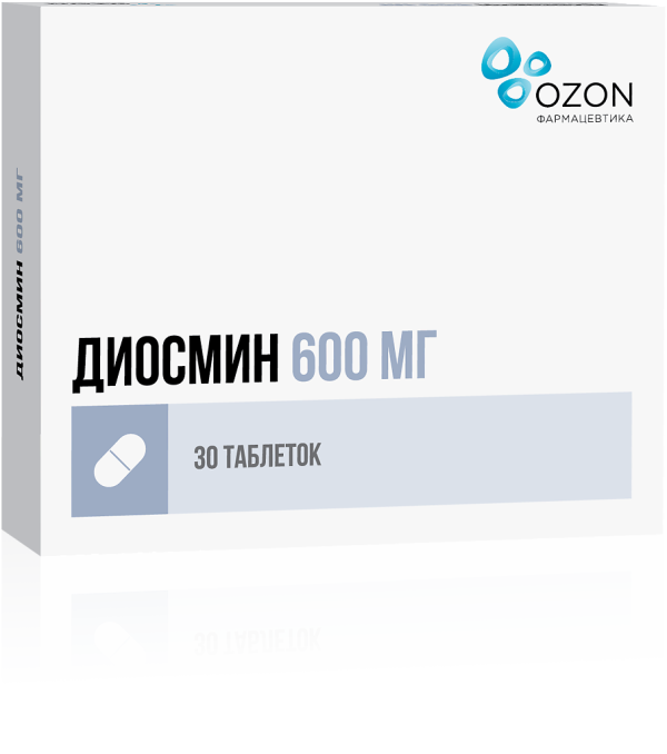 Диосмин таблетки покрытпленоб 600 мг 30 шт