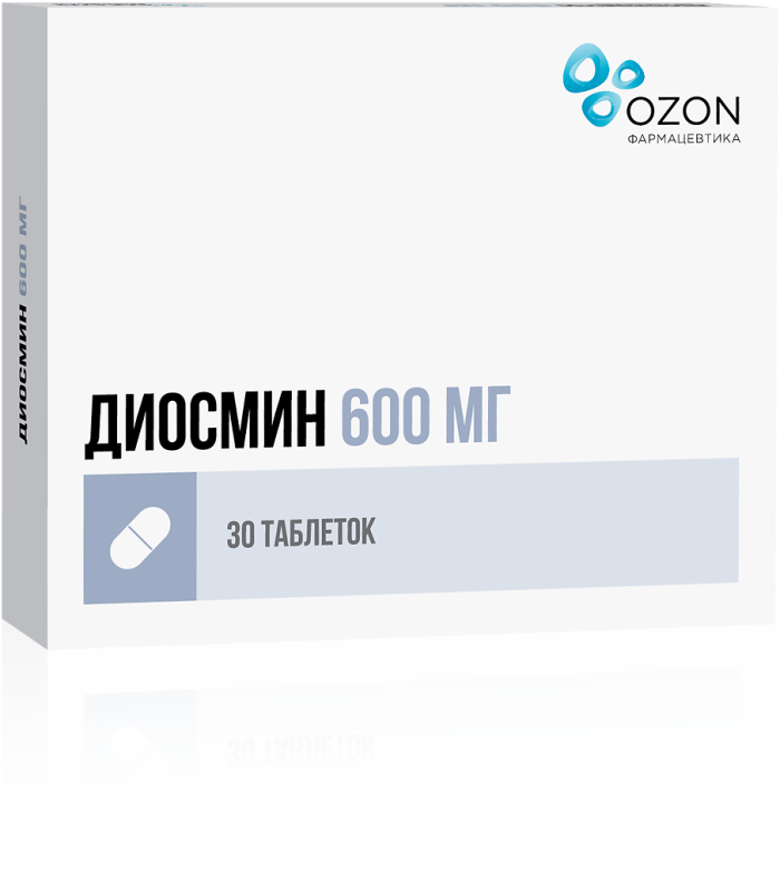 Диосмин таблетки покрытпленоб 600 мг 30 шт
