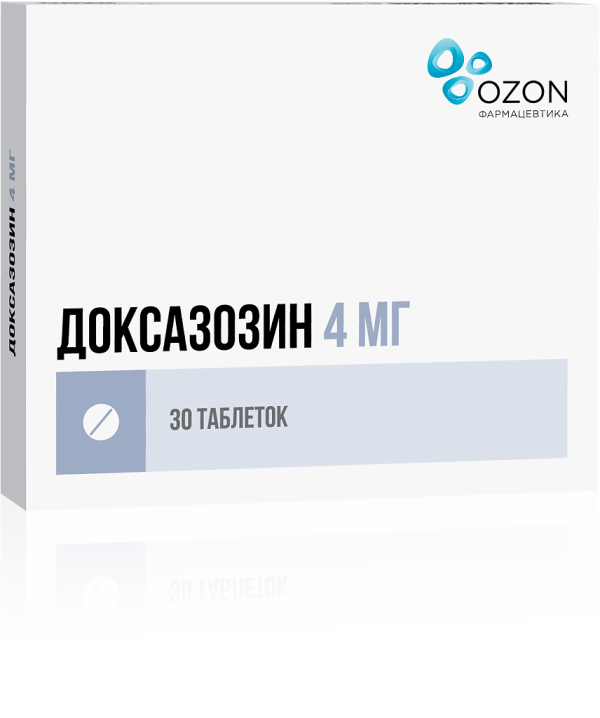 Доксазозин таблетки 4 мг 30 шт