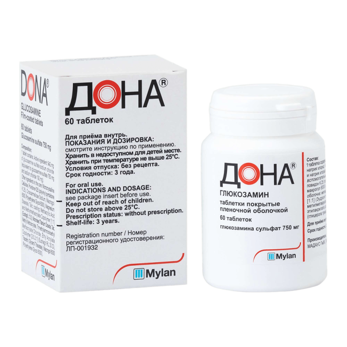Дона таблетки покрытпленоб 750 мг 60 шт