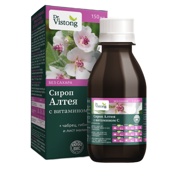 DrVistong Сироп Алтея с витамином С фл по 150 мл 1 шт