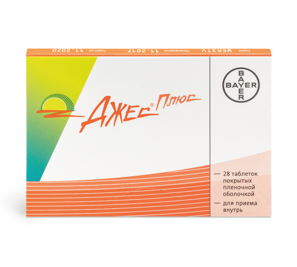 Джес Плюс таблетки покрытпленоб 28 шт