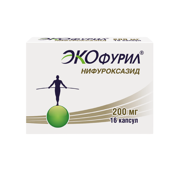 Экофурил капсулы 200 мг 16 шт