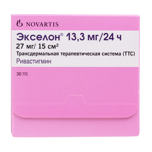 Экселон трансдермальная терапевтическая система 13,3 мг/24 ч пак 30 шт