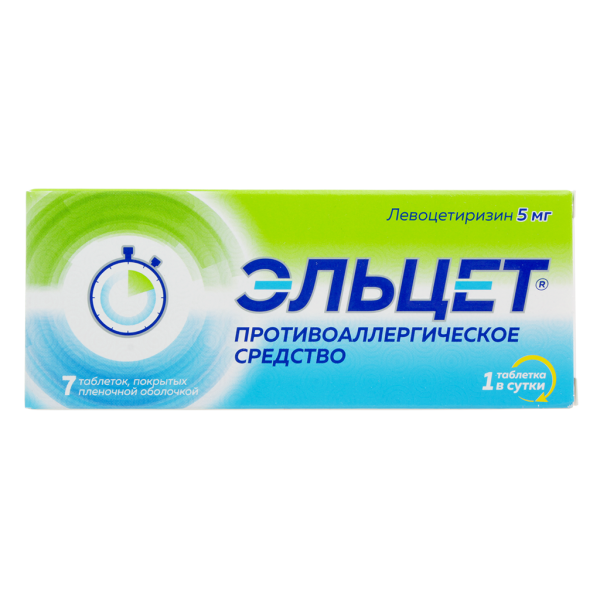Эльцет таблетки покрытпленоб 5 мг 7 шт