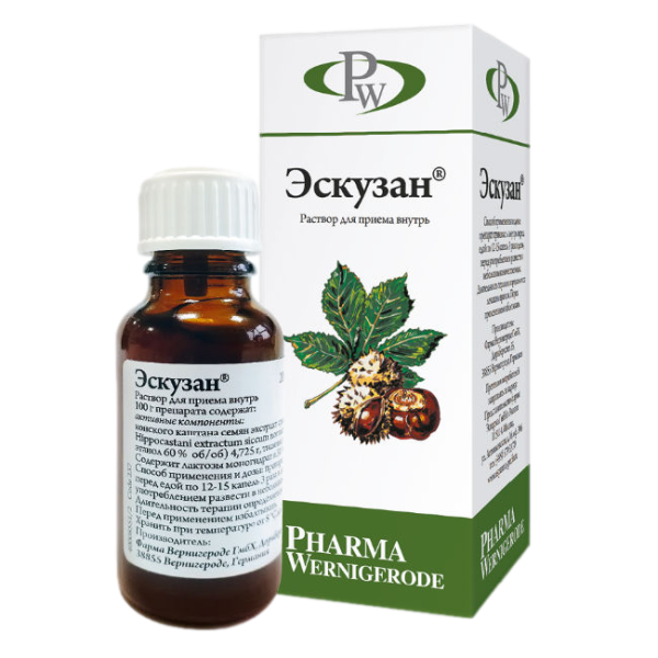 Эскузан капли для приема внутрь 20 мл 1 шт