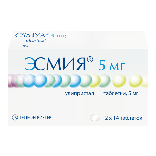Эсмия таблетки 5 мг 28 шт