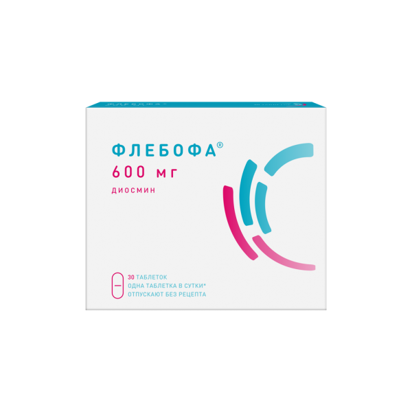 Флебофа таблетки 600 мг 30 шт
