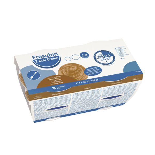 Фрезубин Крем 2 ккал со вкусом капучино стаканчик 125 г 4 шт