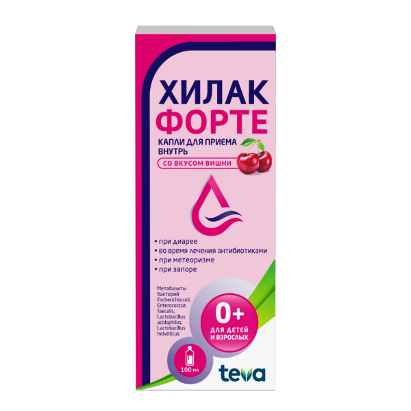 Хилак форте капли для приема внутрь со вкусом вишни 100 мл 1 шт