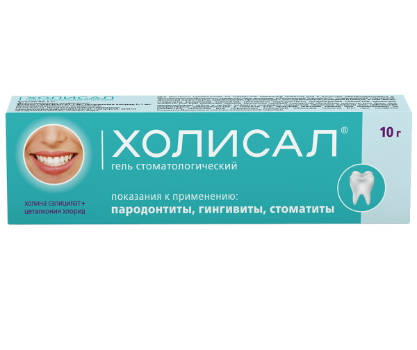 Холисал гель стоматологический 10 г 1 шт