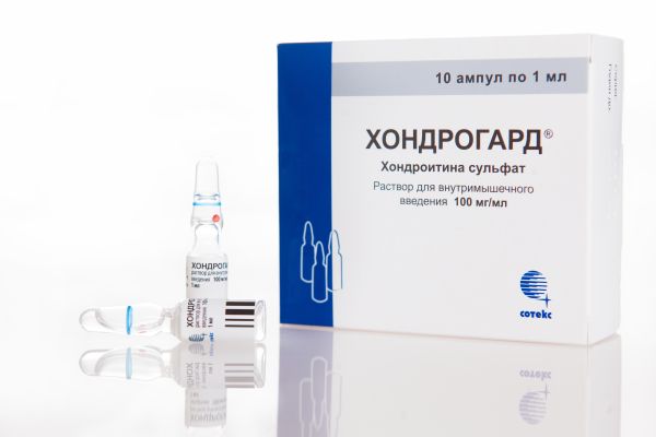 Хондрогард, раствор для в/м и в/суставного введ 100 мг/мл 2 мл 10 шт