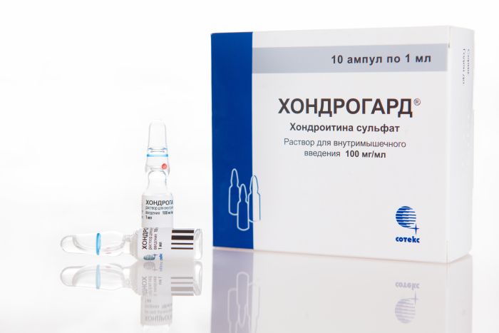 Хондрогард, раствор для в/м и в/суставного введ 100 мг/мл 2 мл 10 шт
