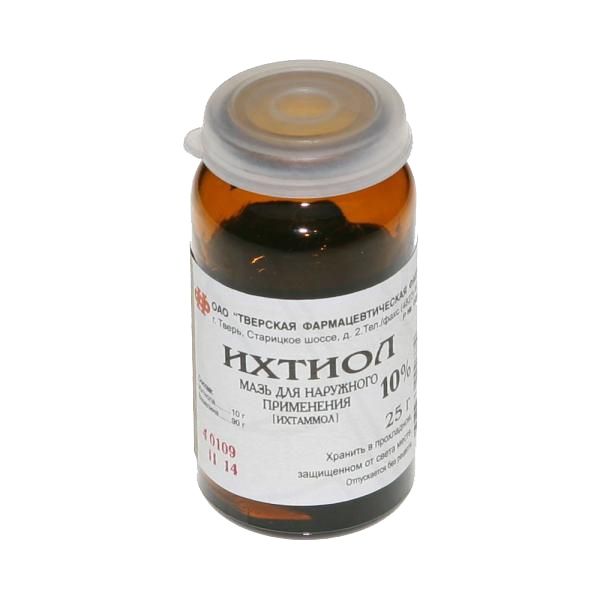 Ихтиол мазь для наружного применения 10 % банка 25 г 1 шт