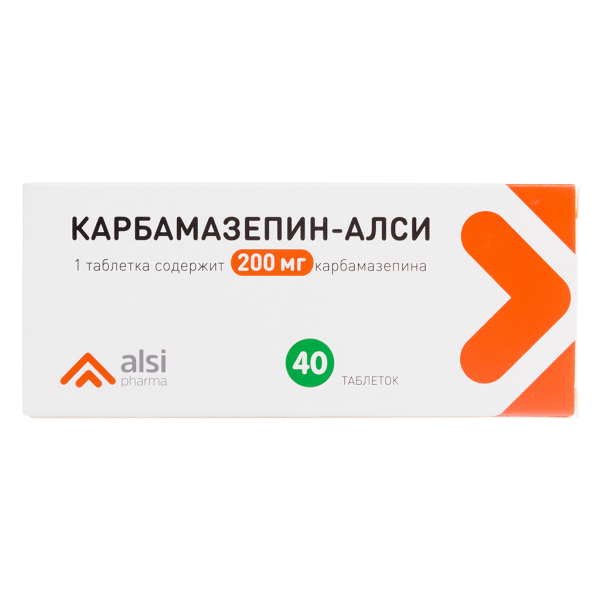 Карбамазепин-АЛСИ таблетки 200 мг 40 шт