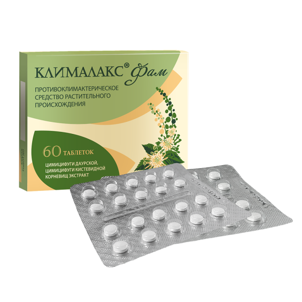Клималакс Фам таблетки покрытпленоб 20 мг 60 шт