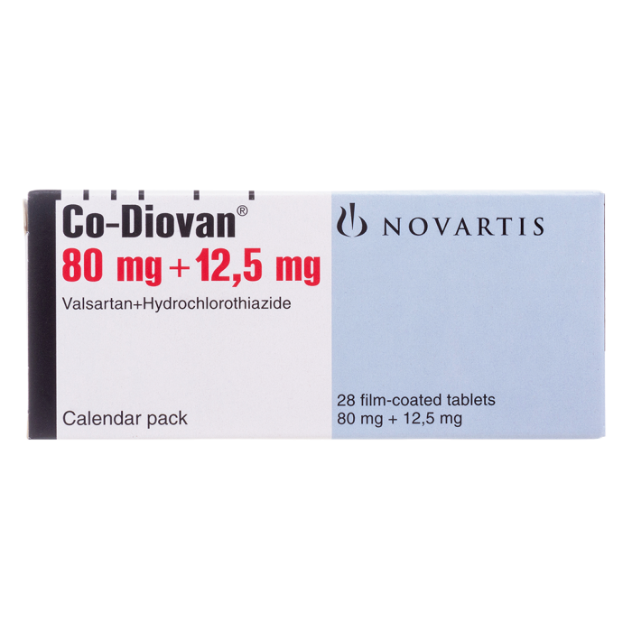 Ко-Диован таблетки покрытпленоб 80 мг+12,5 мг 28 шт