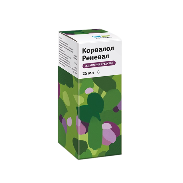Корвалол Реневал капли для приема внутрь 25 мл 1 шт