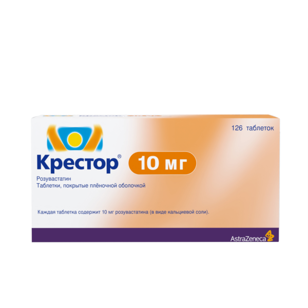 Крестор таблетки покрытпленоб 10 мг 126 шт