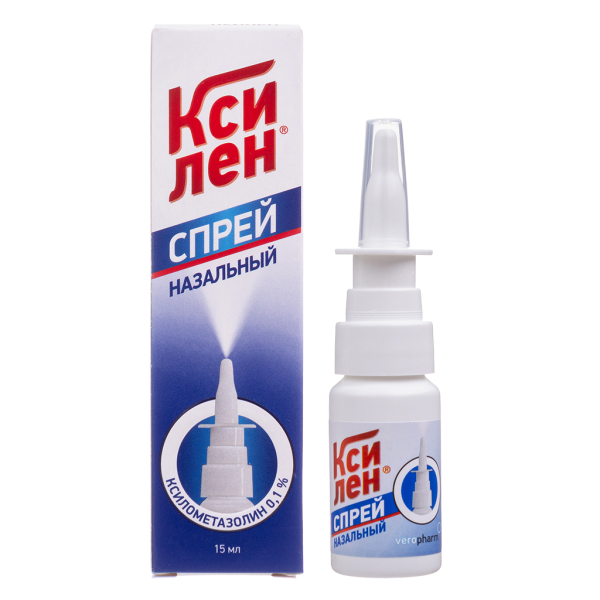 Ксилен спрей назальный 0,1 % 15 мл 1 шт