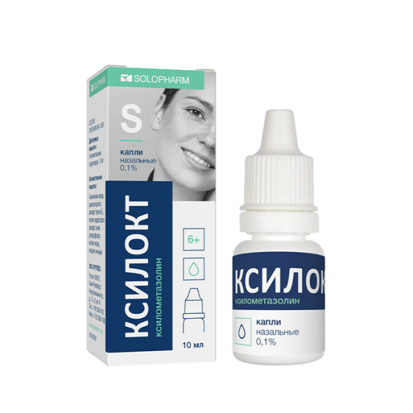 Ксилокт-СОЛОфарм капли назальные 0,1 % 10 мл 1 шт