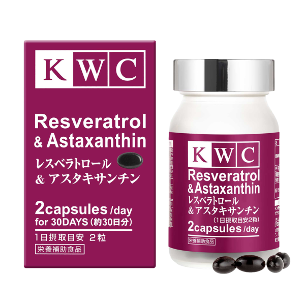 KWC Ресвератрол и Астаксантин капсулы массой 400 мг 60 шт