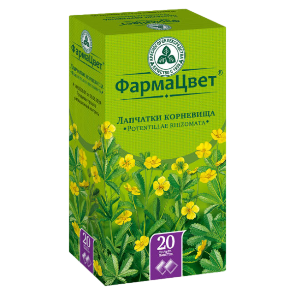 Лапчатки корневища фильтр-пакеты 2,5 г 20 шт