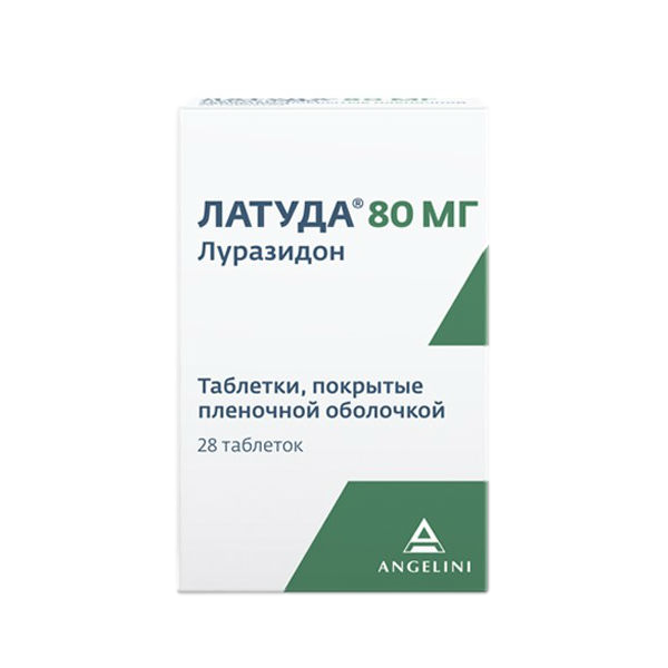 Латуда таблетки покрытпленоб 80 мг 28 шт