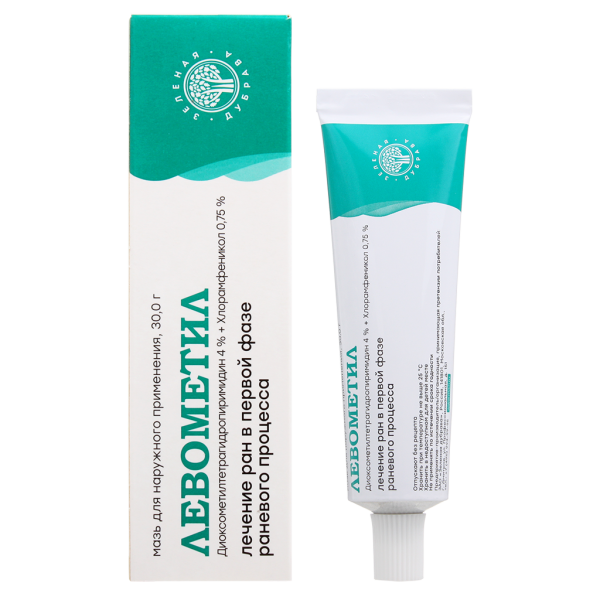 Левометил мазь для наружного применения 40 мг/г+7,5 мг/г туба 30 г 1 шт