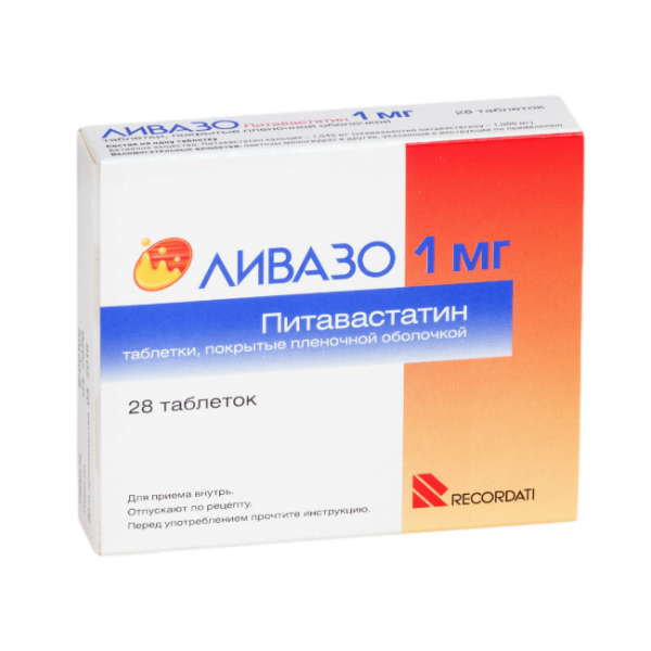 Ливазо таблетки покрытпленоб 1 мг 28 шт